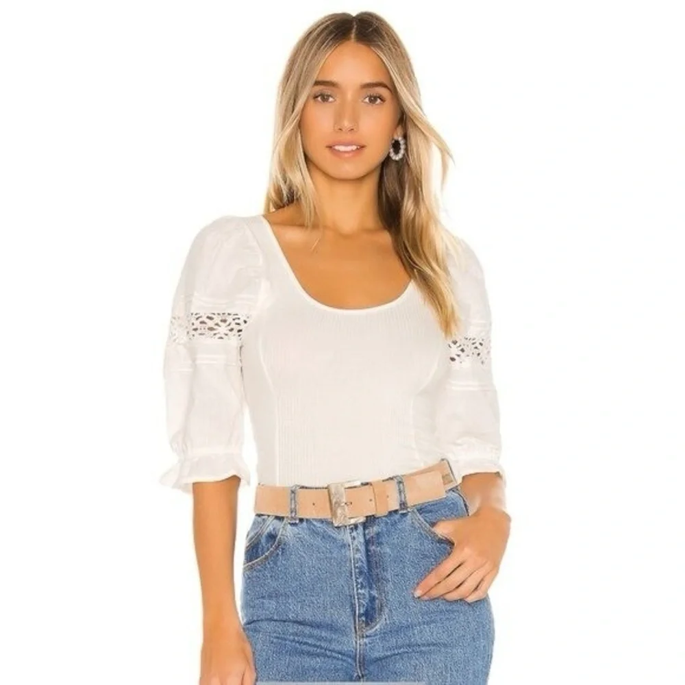 Free People Something Special Tee in Ivory
